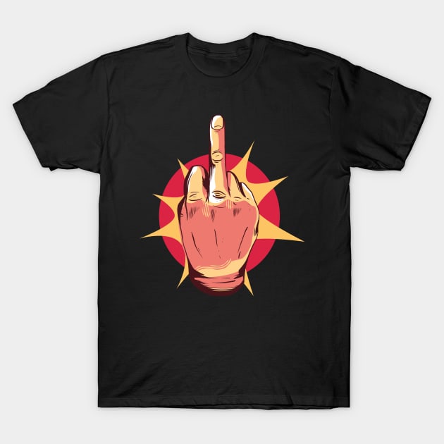 Flipping the bird T-Shirt by Watersolution